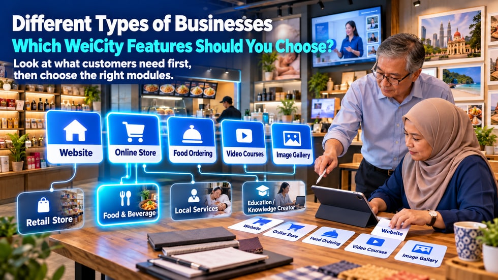 24 🧩 Which WeiCity Features Should Different Types of Businesses Choose?