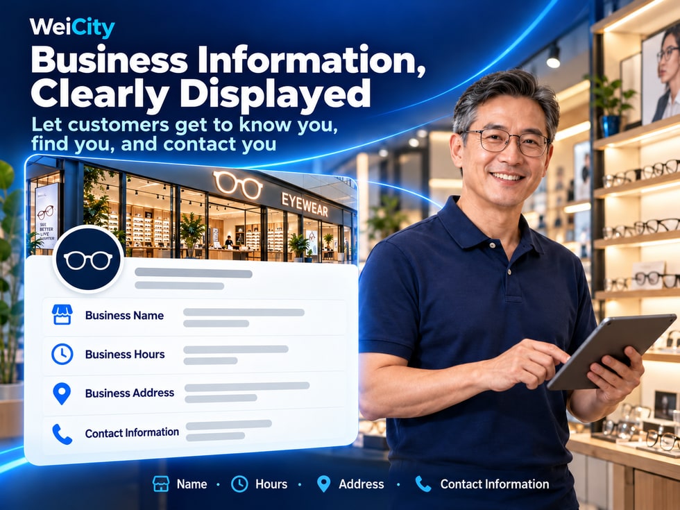 2 How do I display WeiCity merchant basic information? Let customers know who you are