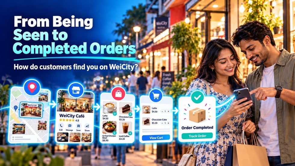 5 🔄 From being seen to completing an order: how do customers find you on WeiCity?