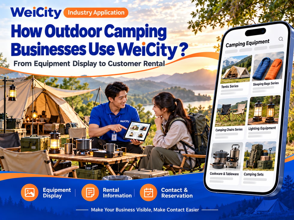67 How Outdoor Camping Merchants Can Use WeiCity: From Equipment Showcase to Customer Rentals