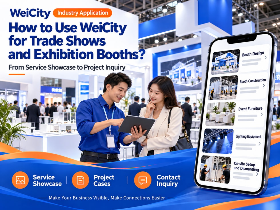 64 How Exhibition and Booth Builders Can Use WeiCity: From Service Showcase to Project Quotes