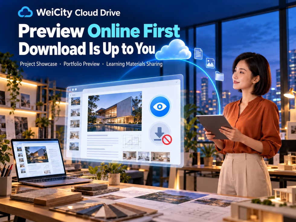 3 How to Allow Online Viewing Only and Block Downloads for a File? WeiCity Cloud Drive Feature Guide