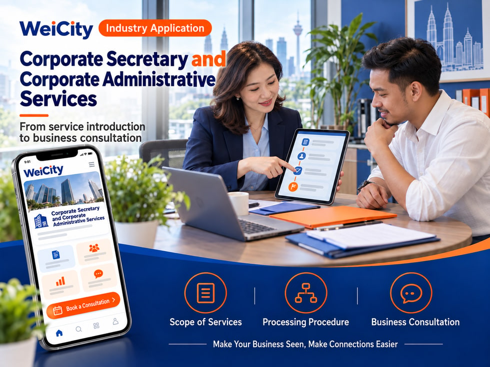 90 How Can Company Secretarial and Corporate Administration Service Merchants Use WeiCity? From Service Introduction to Business Inquiries