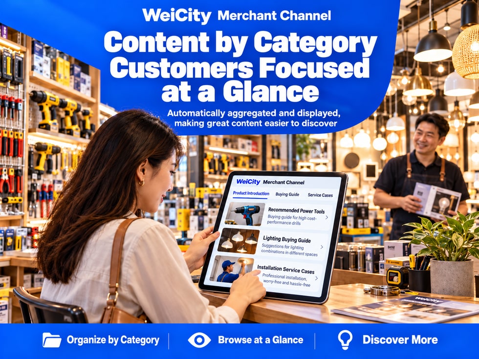 12 ๐ Content spread across different sections, and customers miss it? Use WeiCity to aggregate and display channel content