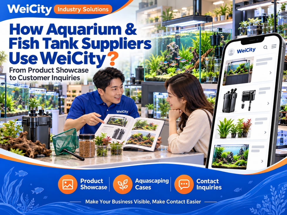 How Aquarium and Fish Tank Supply Merchants Can Use WeiCity: From Product Showcase to Customer Inquiries