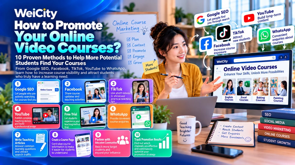 10 How to Promote Online Video Courses? 10 Ways to Help More Prospective Learners Find Your Course